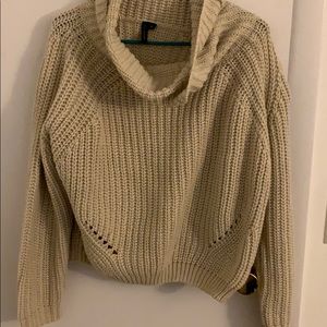 Cowl knit sweater